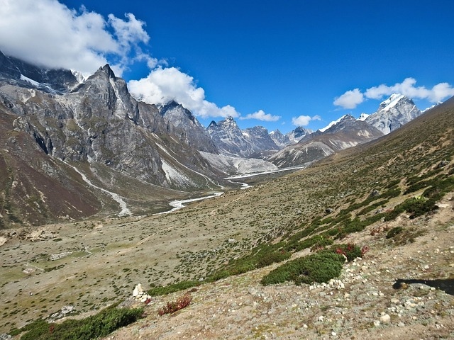 The base of Mt Everst 