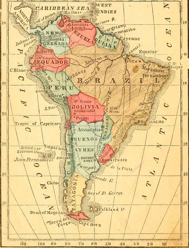 Map from an 1860 